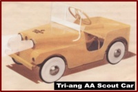 TRI-ANG AA SCOUT PEDAL CAR PARTS
